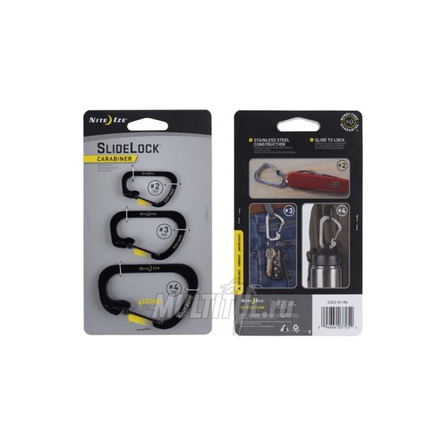 Lot de 3 Mousquetons S-Biner - Nite Ize