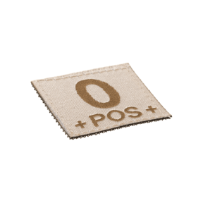 0 Pos Bloodgroup Patch Desert - Clawgear