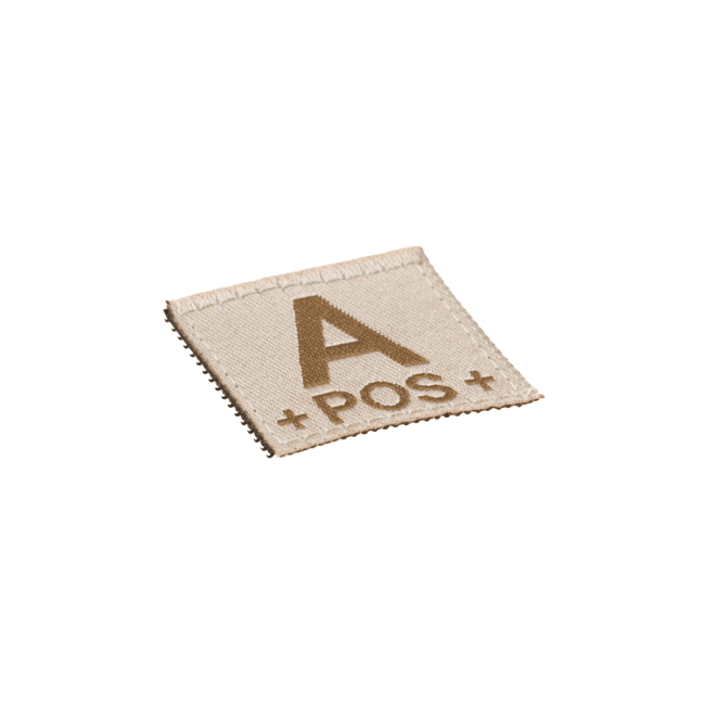 A Pos Blutgruppen Patch Desert - Clawgear