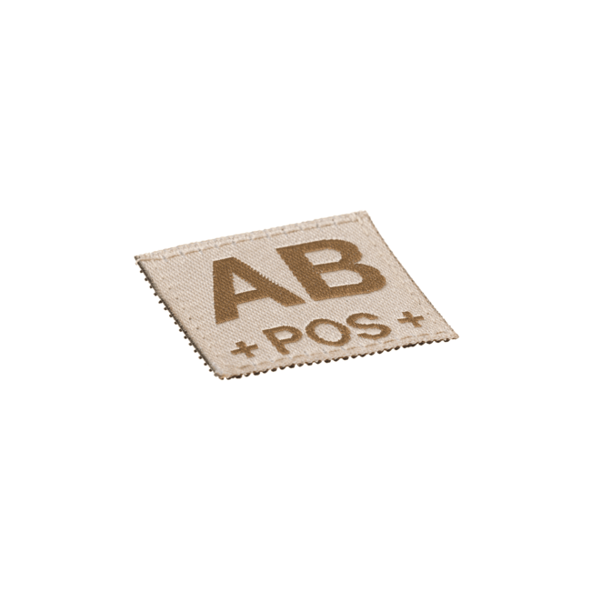 AB Pos Bloodgroup Patch Desert - Clawgear