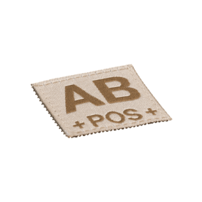 AB Pos Blutgruppen Patch Desert - Clawgear
