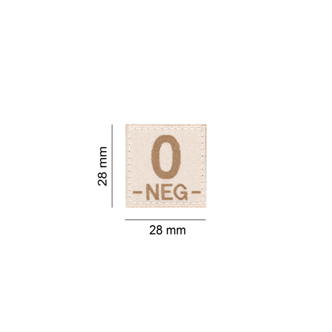 0 Neg Patch Grupa Krwi Pustynny - Clawgear