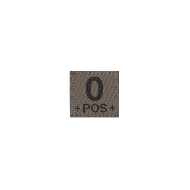 0 Pos Bloedgroep Patch- Clawgear