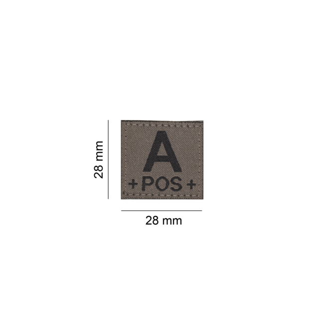 A Pos Bloedgroep Patch- Clawgear