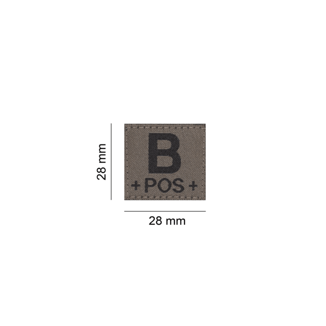 B Pos Blutgruppen Patch - Clawgear