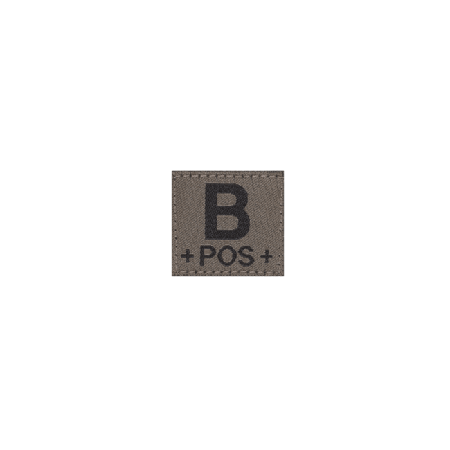 B Pos Bloodgroup Patch- Clawgear