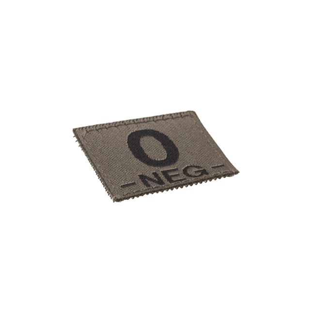 0 Neg Bloedgroep Patch- Clawgear