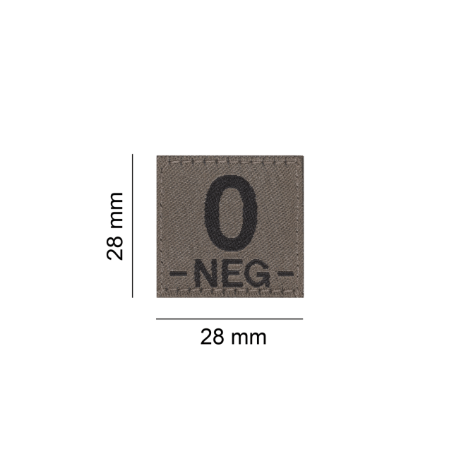 0 Neg Bloodgroup Patch- Clawgear