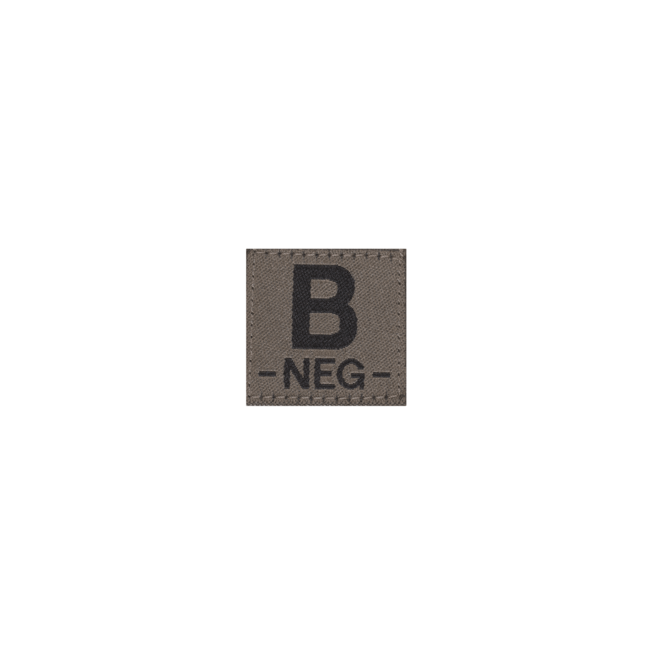 B Neg Bloedgroep Patch- Clawgear
