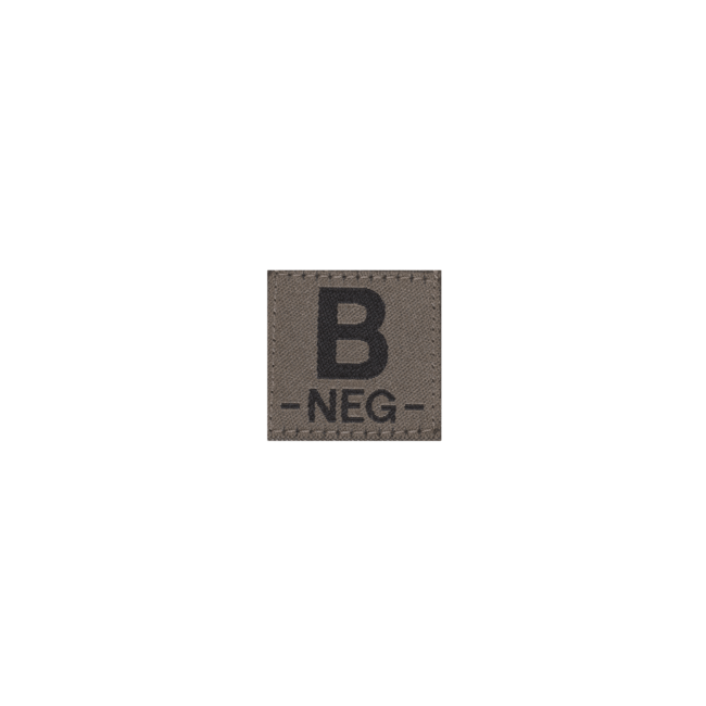 B Neg Blutgruppen Patch - Clawgear