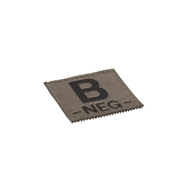 B Neg Bloedgroep Patch- Clawgear