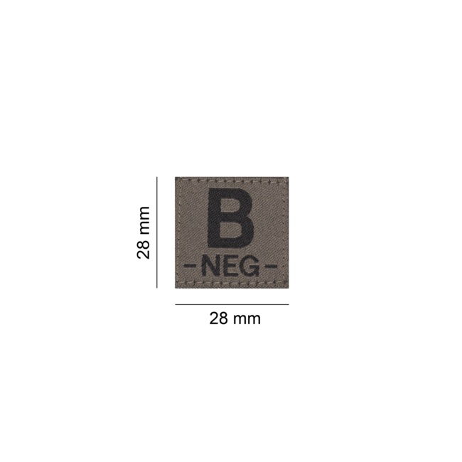B Neg Bloedgroep Patch- Clawgear