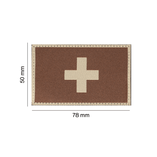 Switzerland Flag Patch Desert - Clawgear