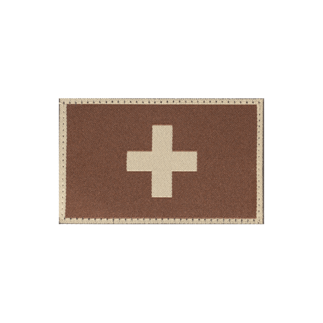 Naszywka Flaga Szwajcarii Desert - Clawgear