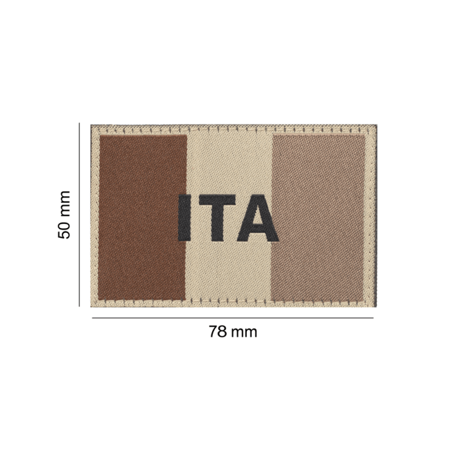 Italy Flag Patch Desert - Clawgear