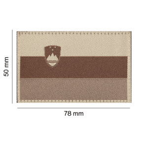 Slowenien Flaggen Patch Desert - Clawgear