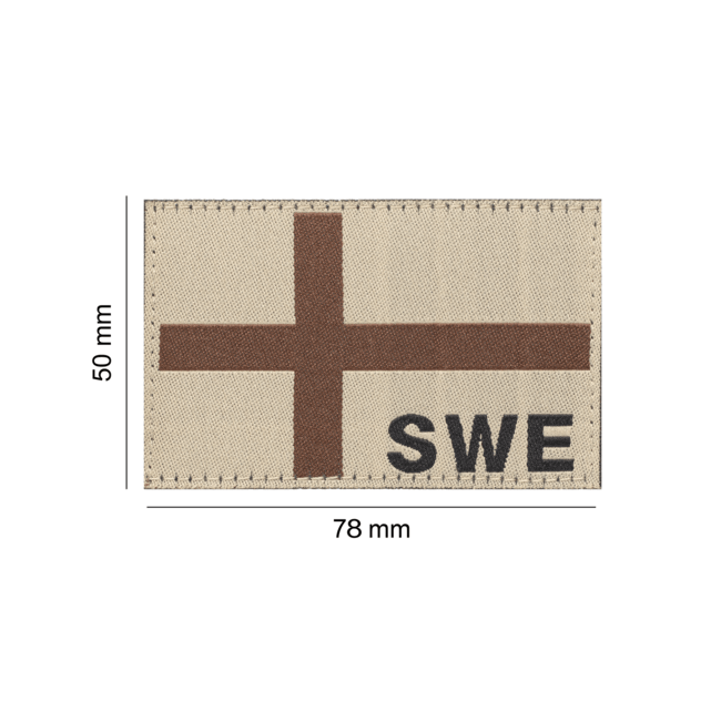 Zweden Vlag Patch Desert - Clawgear