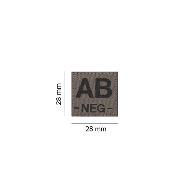 AB Neg Bloodgroup Patch- Clawgear
