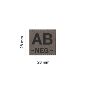 AB Neg Bloodgroup Patch- Clawgear