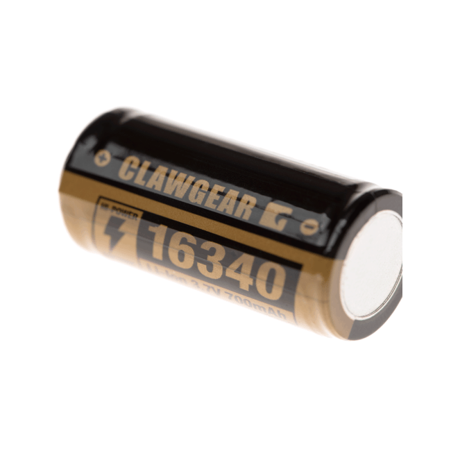 Bateria 16340 3.7V 700mAh Czarna - Clawgear