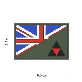 Patch 3D PVC Półflaga 3rd infantry - 101 Inc