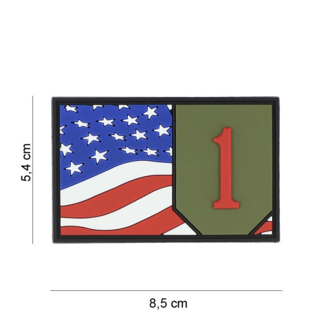 Patch 3D PVC vlag 1st Infantry - 101 Inc