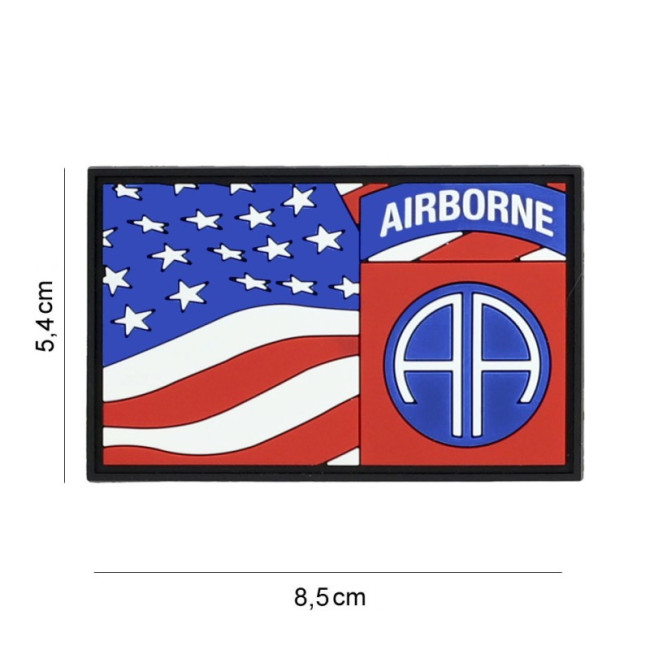 3D PVC Patch 82nd Airborne Flagge - 101 Inc