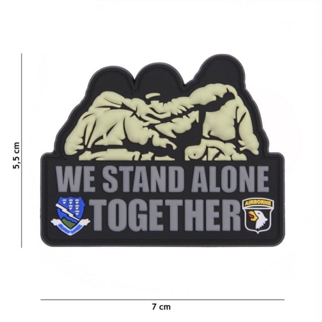 Patch 3D PVC We Stand Alone Together - 101 Inc