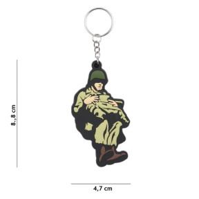 3D PVC Schlüsselanhänger WWII Fallschirmjäger - 101 Inc