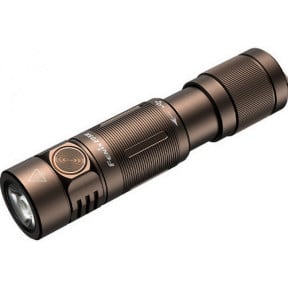 Lampe de poche porte-clés 400 lumens rechargeable E05R Marron - Fenix