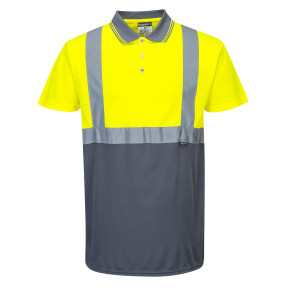 Polo bicolore Jaune / Gris - Portwest