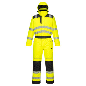 Combinaison d'hiver PW3 haute visibilité Jaune noir - Portwest