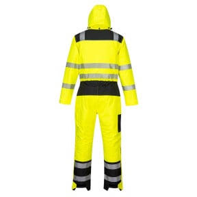 PW3 Winter-Warnschutzoverall Gelb-Schwarz - Portwest