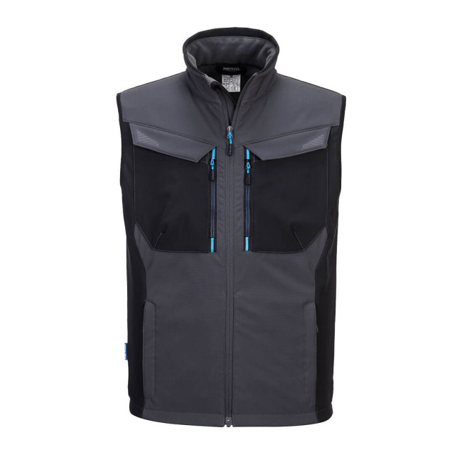 Ärmellose Softshell-Weste WK3 metallgrau - Portwest