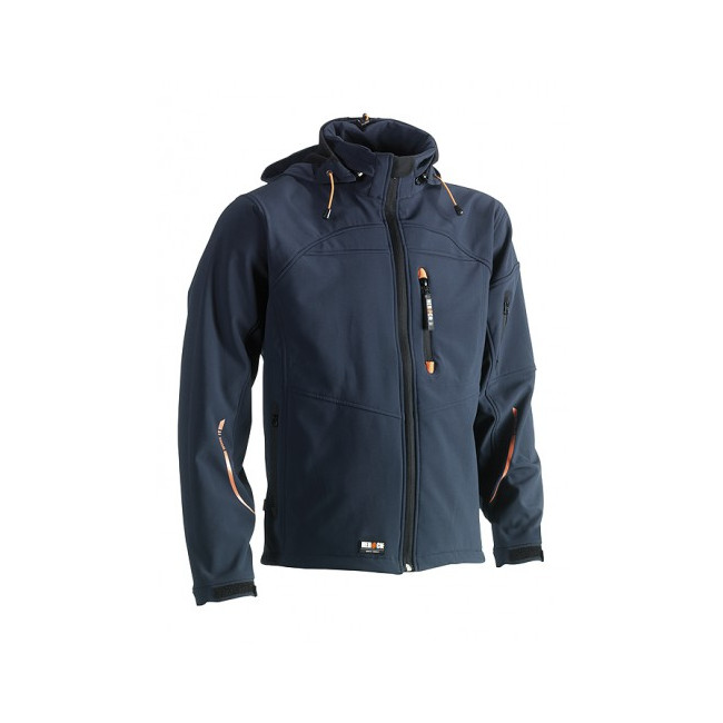Kurtka Softshell granatowa z kapturem - HEROCK