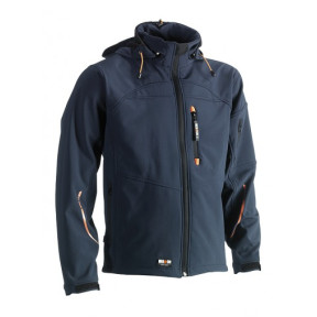 Marine Softshell-Jacke mit Kapuze - HEROCK