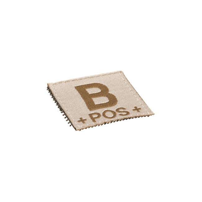 B Pos Bloodgroup Patch Desert - Clawgear