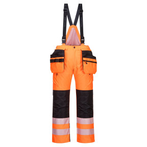 PW3 Warnschutz-Winterhose Orange Schwarz - Portwest