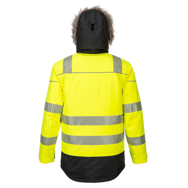 Winter HV PW3 Parka Geel en Zwart - Portwest