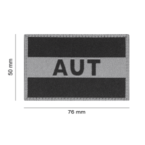 Austria Flag Patch Black - Clawgear