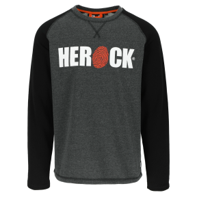 Werktrui Roles donkergrijs en zwart - Herock