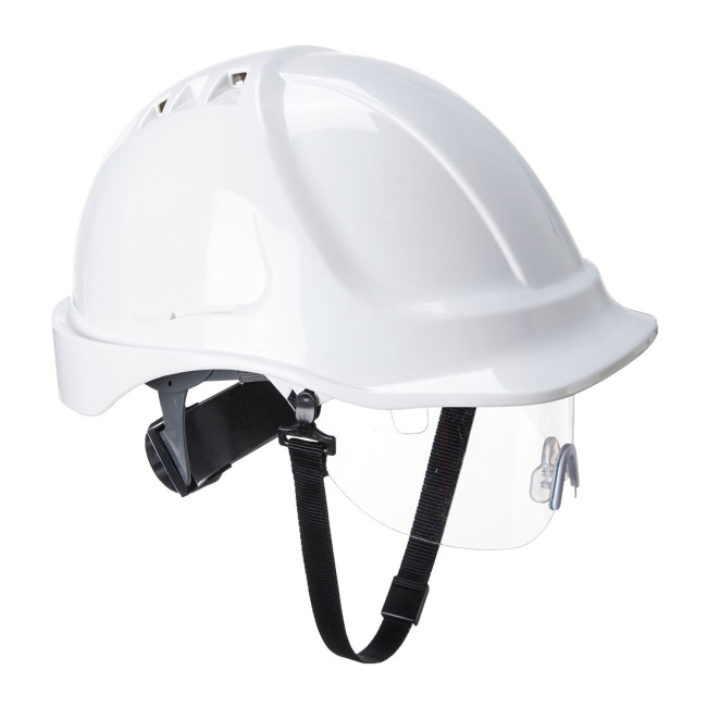 Casque Endurance avec visière blanc - Portwest