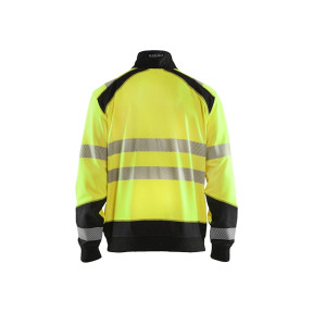 Sweater vrachtwagenchauffeurkraag hoge zichtbaarheid Fluor geel/Zwart - Blaklader