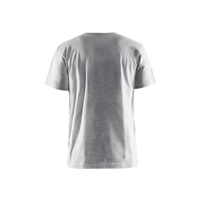 3D-Druck T-Shirt Grau meliert - Blaklader
