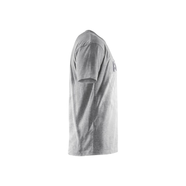 3D-Druck T-Shirt Grau meliert - Blaklader
