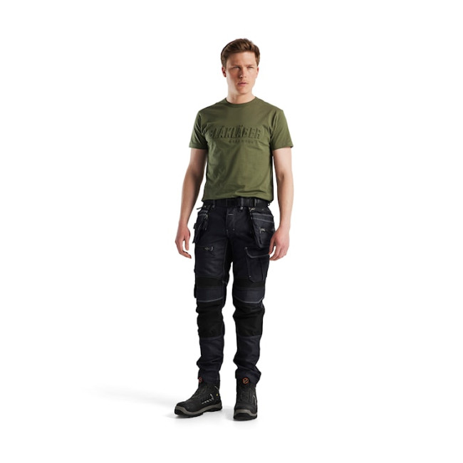 3D-Druck T-Shirt Herbstgrün - Blaklader
