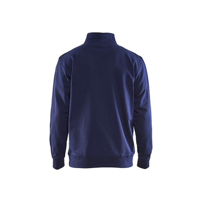 Sweater vrachtwagenchauffeur tweekleurig Marine/Fluorgeel - Blaklader