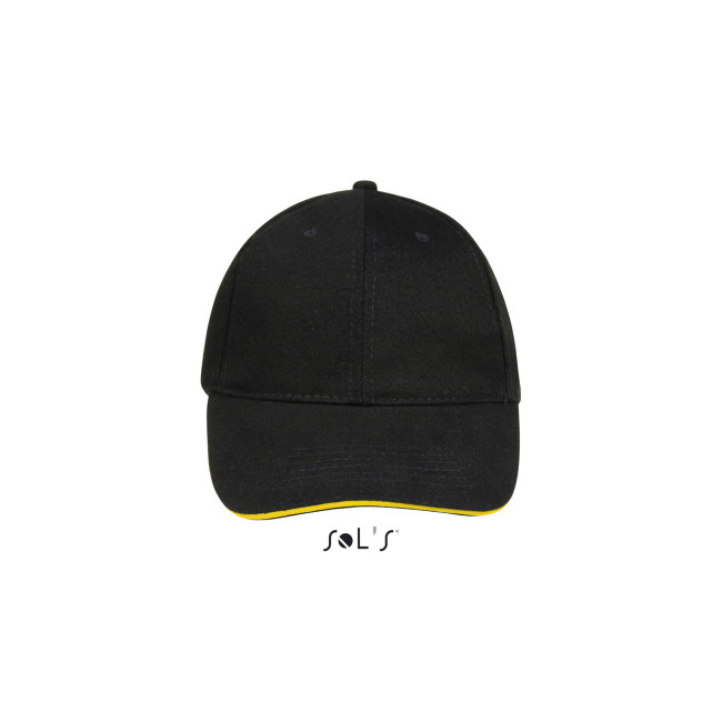 Casquette buffalo noir/jaune - Sol's