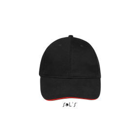 Casquette buffalo noir/rouge - Sol's