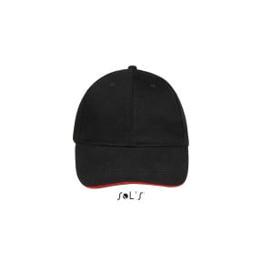 Casquette buffalo noir/rouge - Sol's